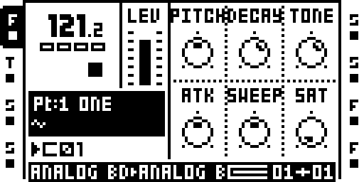 Analog BD source controls.