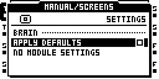 BRAIN: Settings