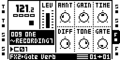 Gate verb: main parameter page.