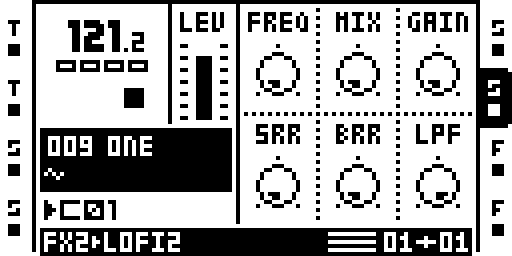 Lofi2: main parameter page.