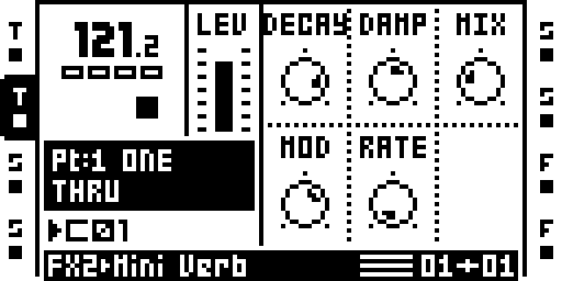 Miniverb: main parameter page.